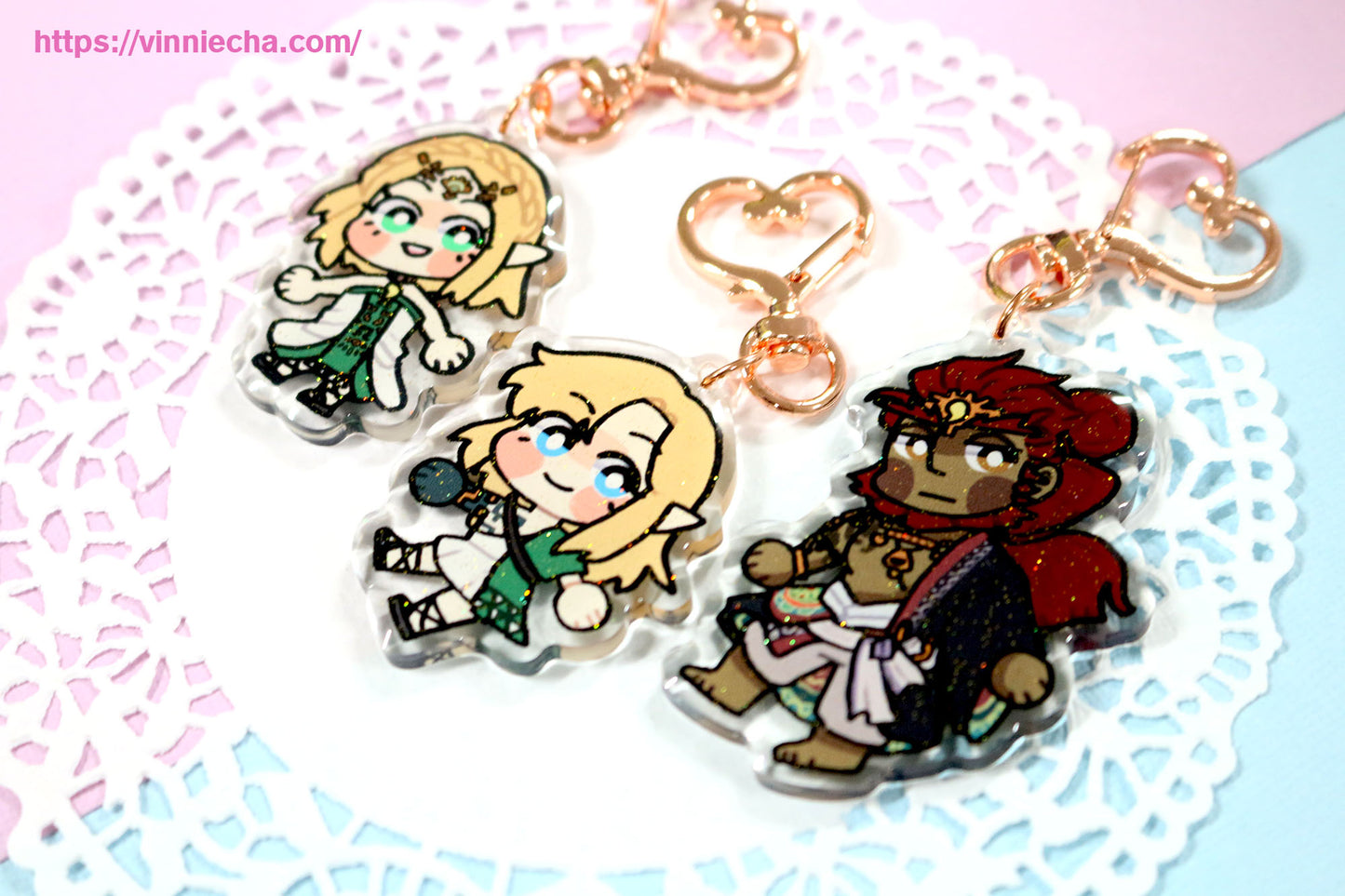 TOTK Zelda| Glitter Acrylic Charms