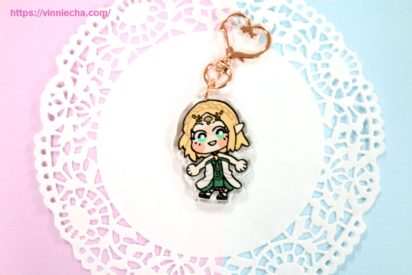 TOTK Zelda| Glitter Acrylic Charms