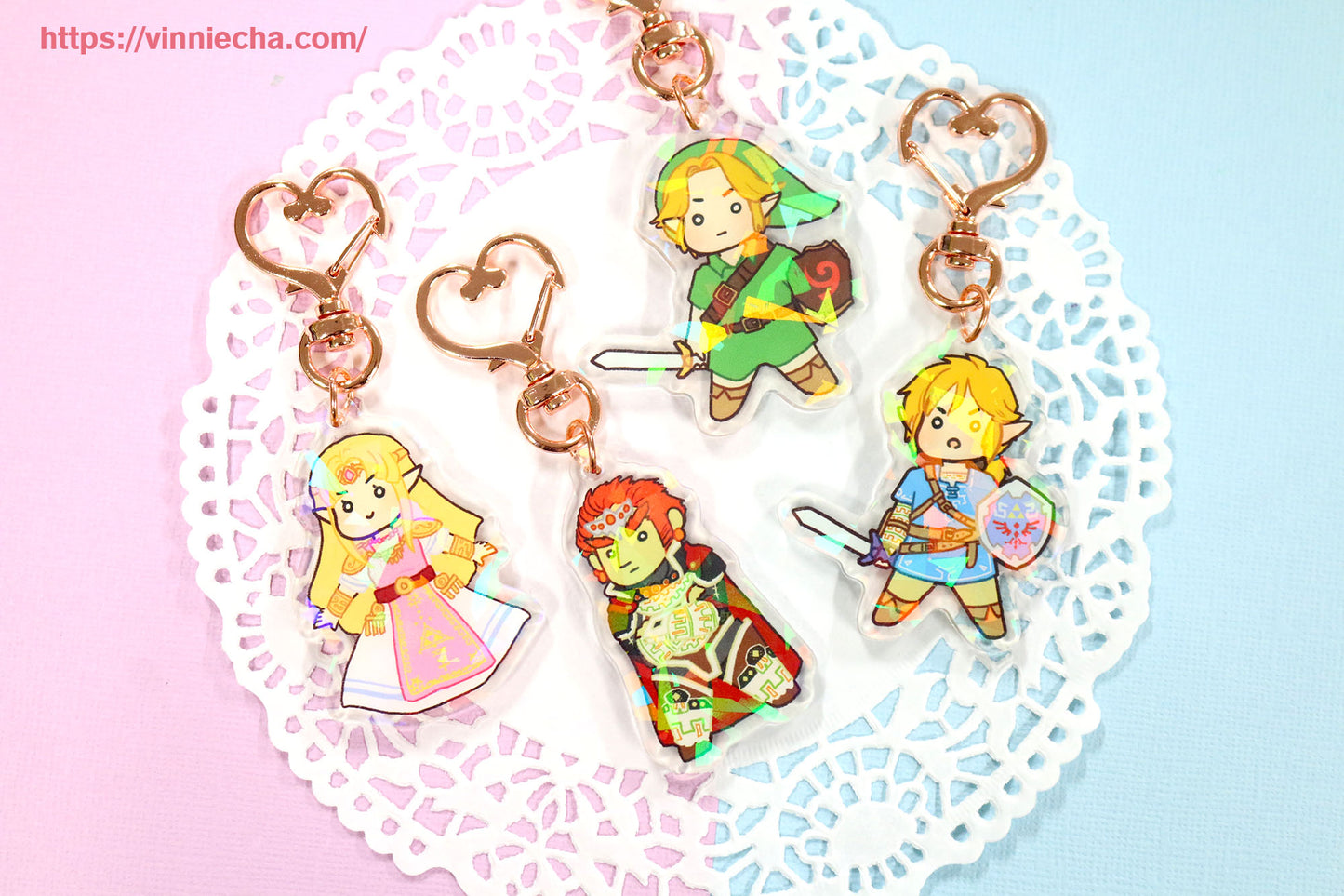LOZ Zelda | SSBU | Holographic Acrylic Charm