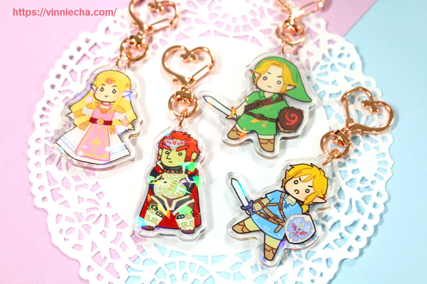 LOZ Zelda | SSBU | Holographic Acrylic Charm