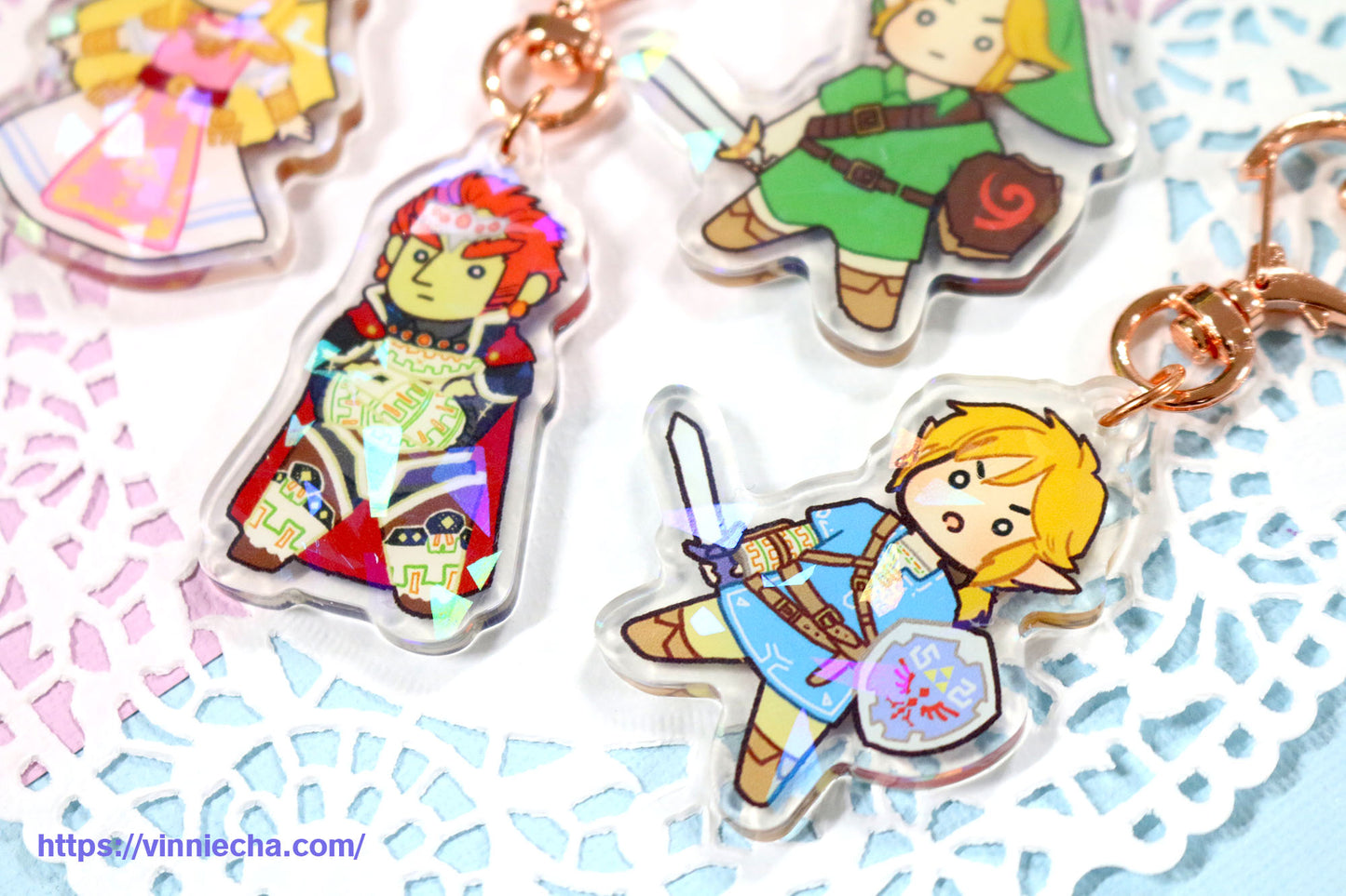 LOZ Zelda | SSBU | Holographic Acrylic Charm