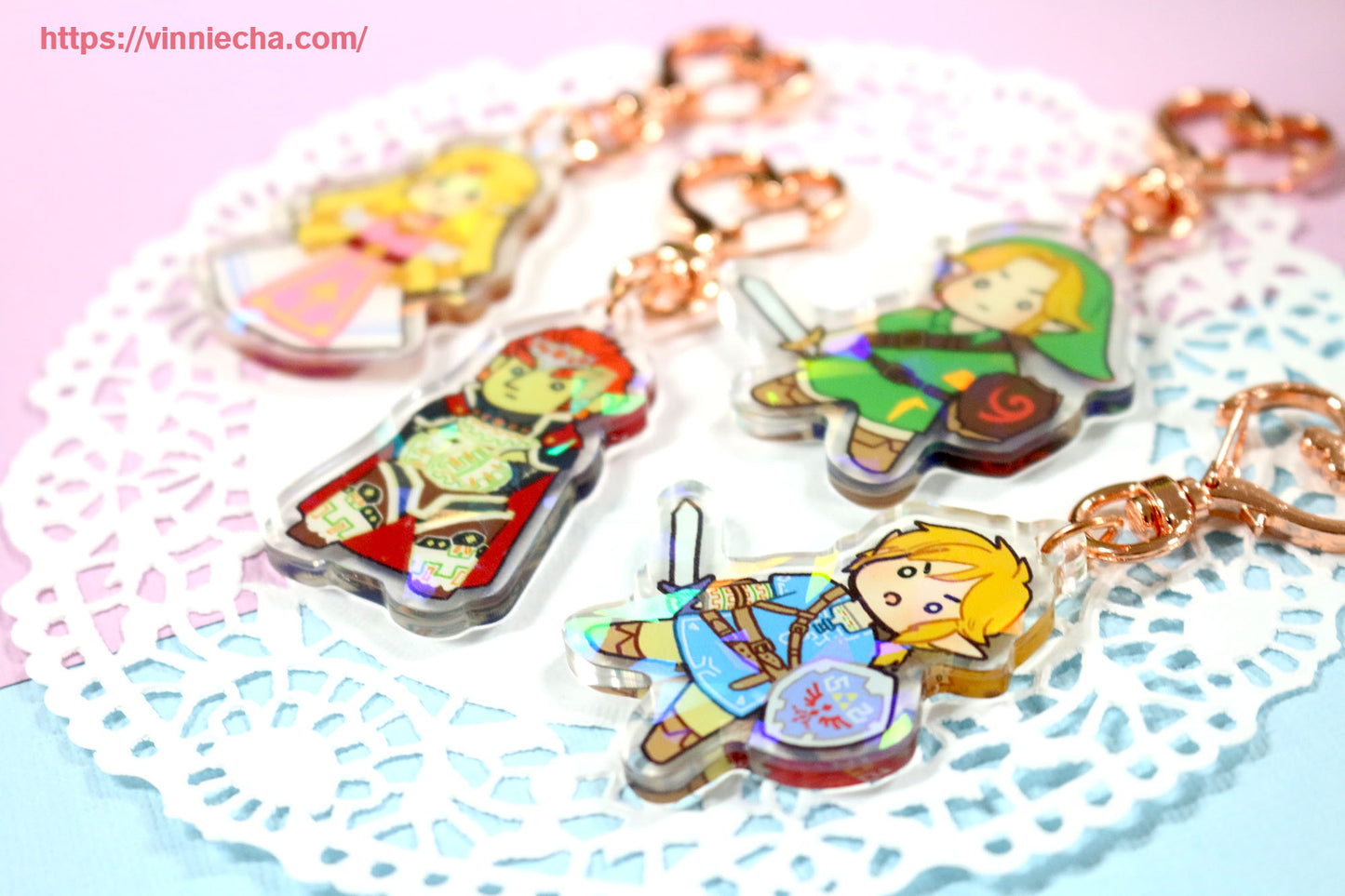 LOZ Zelda | SSBU | Holographic Acrylic Charm
