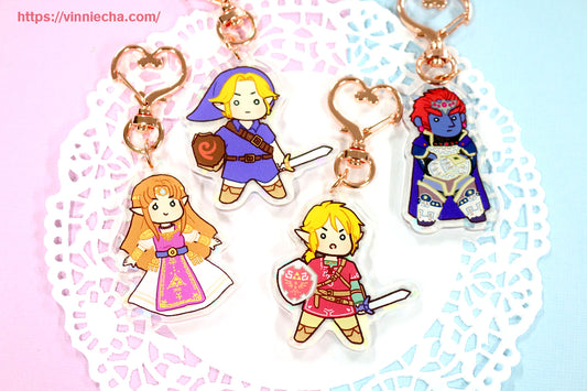 LOZ Zelda | SSBU | Holographic Acrylic Charm