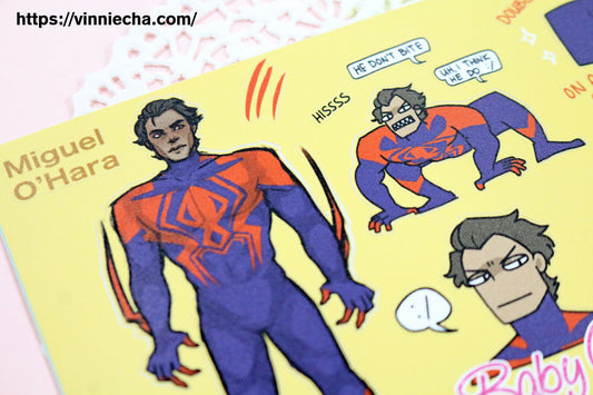 Miguel O'Hara A6 Sticker Sheet