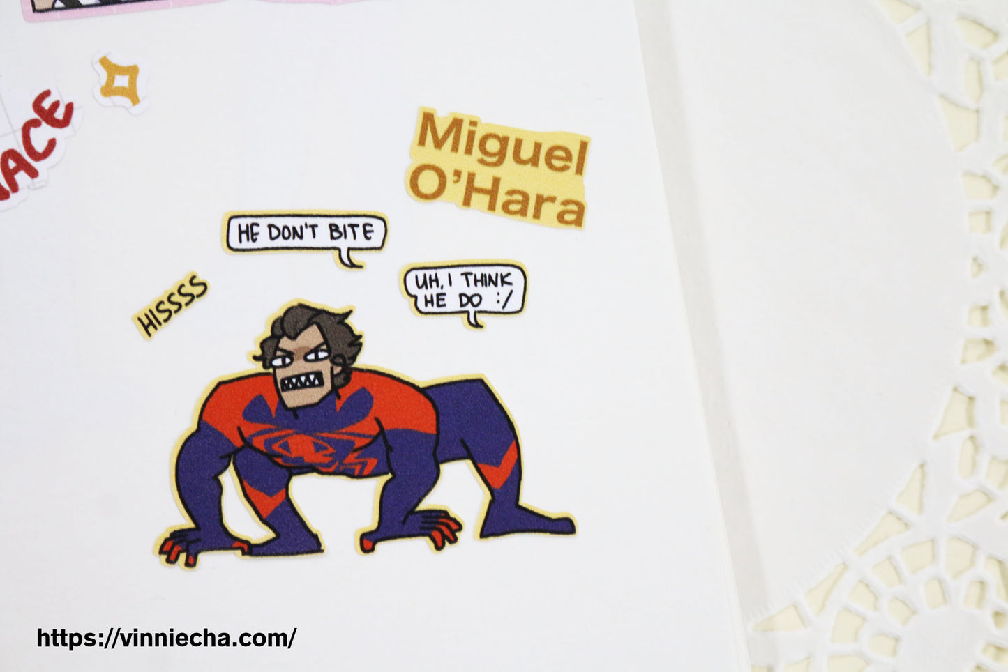 Miguel O'Hara A6 Sticker Sheet