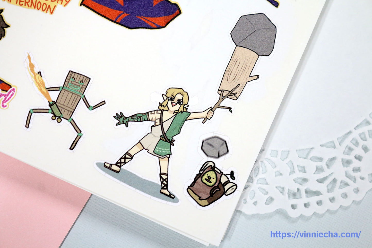 TOTK Zelda Shit Post A6 Sticker Sheet