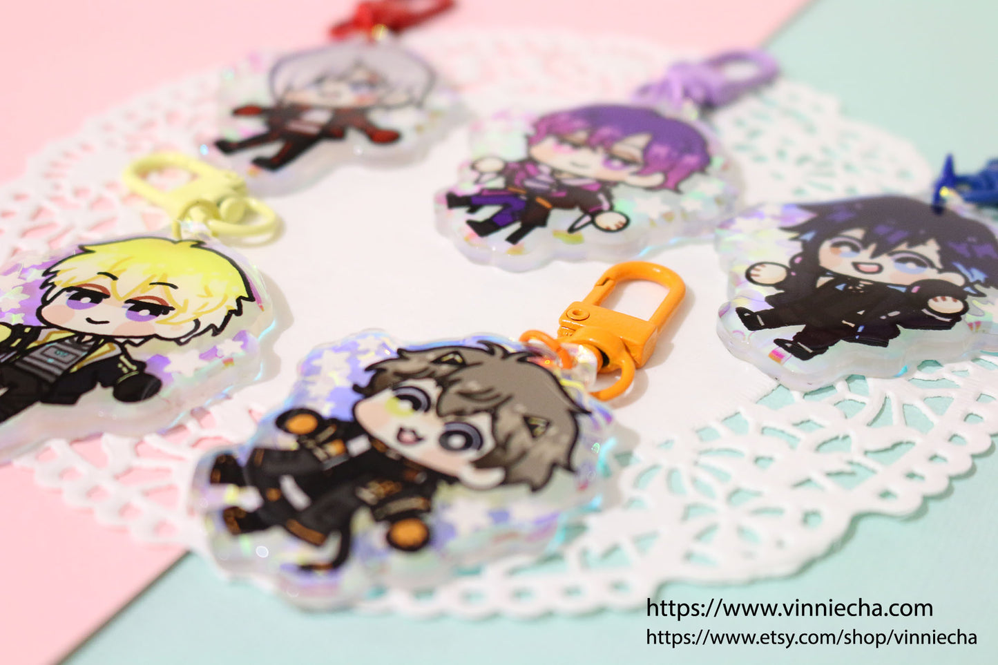 NIJISANJI | Noctyx Rainbow Acrylic Charm