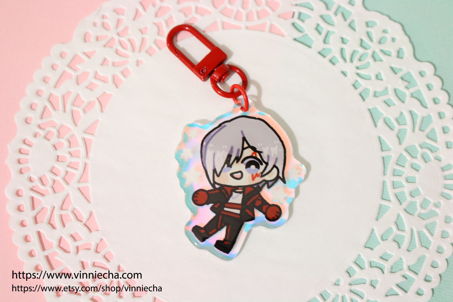 NIJISANJI | Noctyx Rainbow Acrylic Charm