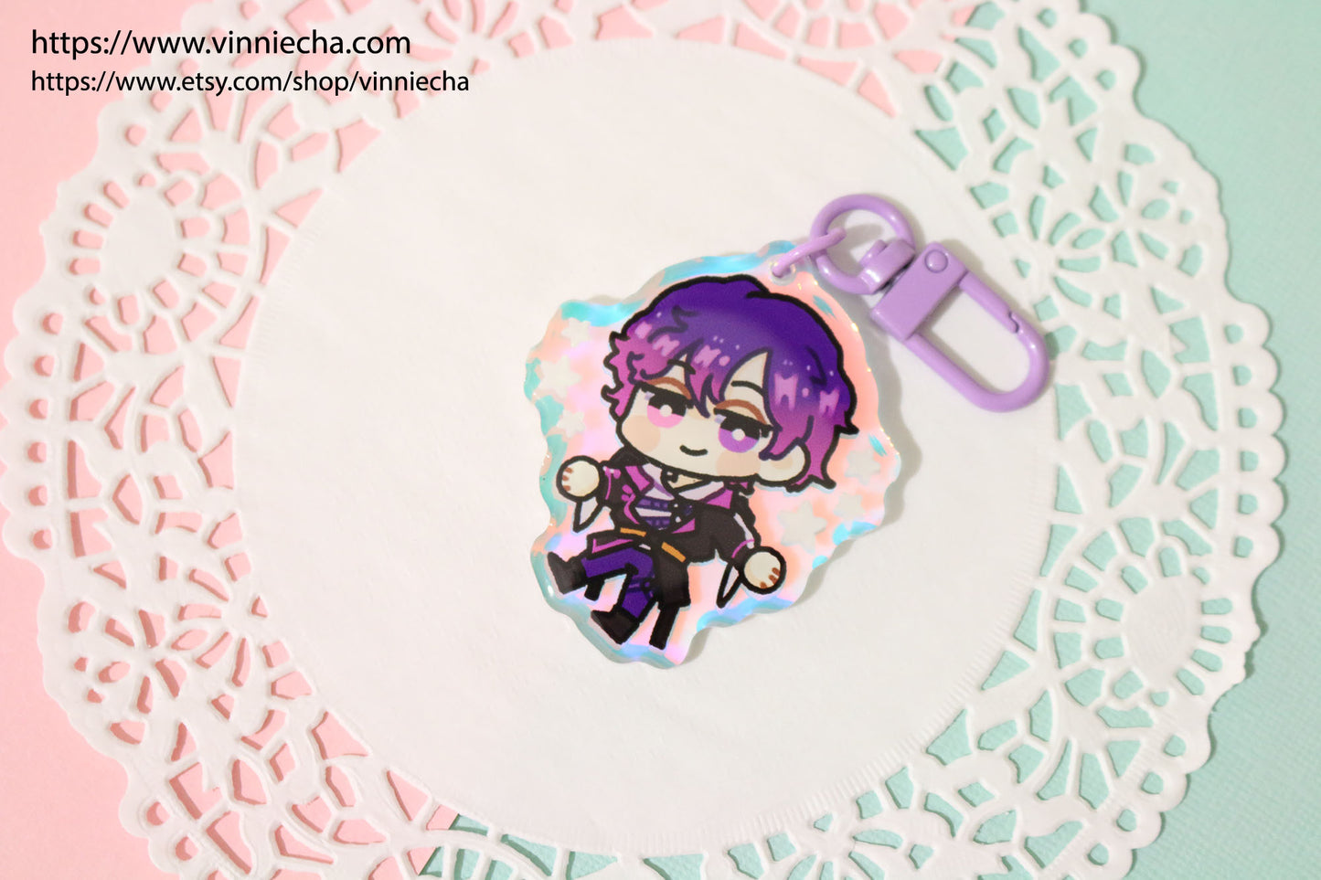 NIJISANJI | Noctyx Rainbow Acrylic Charm