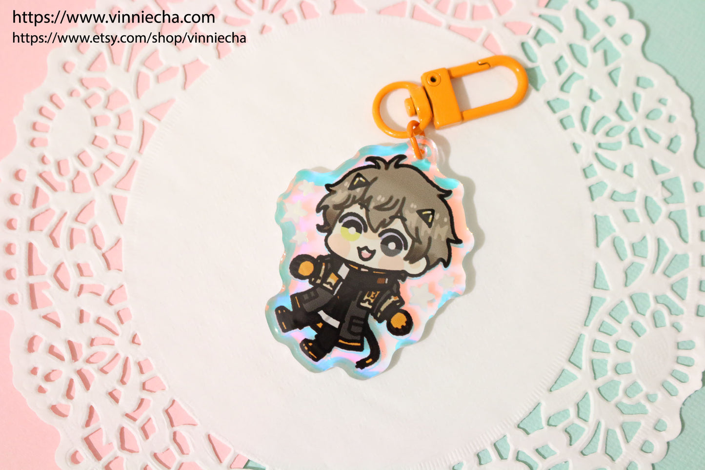 NIJISANJI | Noctyx Rainbow Acrylic Charm