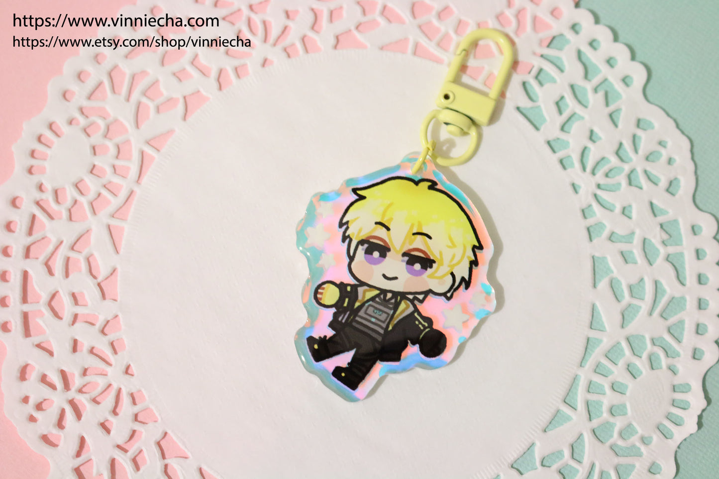 NIJISANJI | Noctyx Rainbow Acrylic Charm