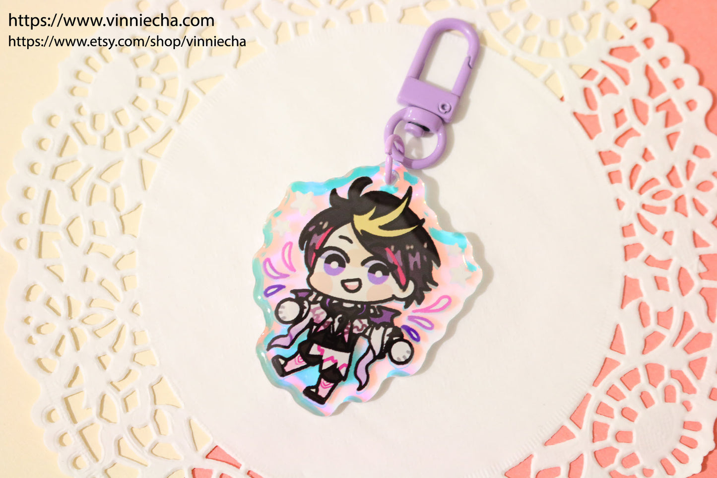NIJISANJI | Luxiem Rainbow Acrylic Charms