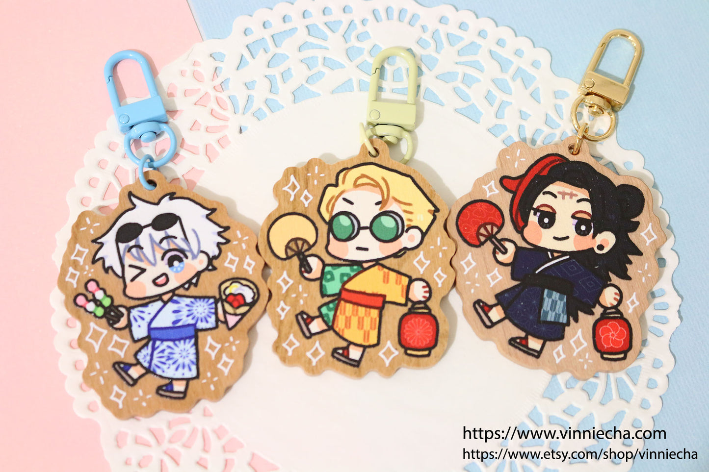 JJK Wooden Festival Charms