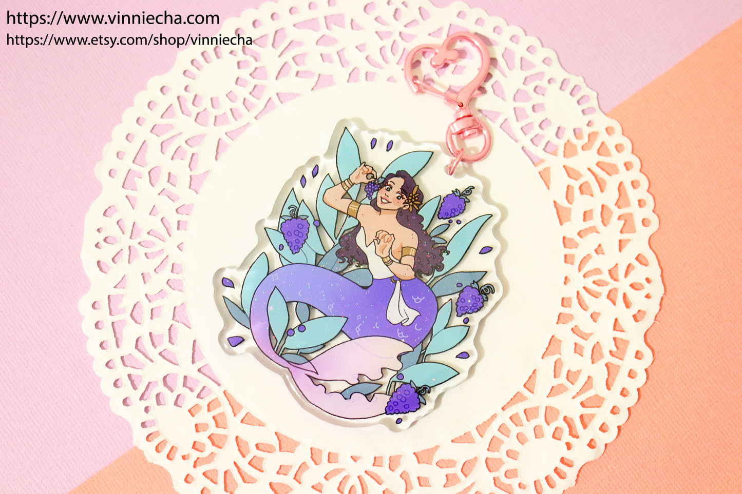 Fruit Mermaids | Glitter Epoxy Charms