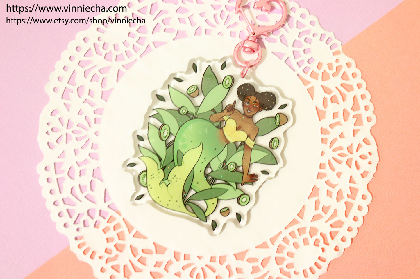 Fruit Mermaids | Glitter Epoxy Charms
