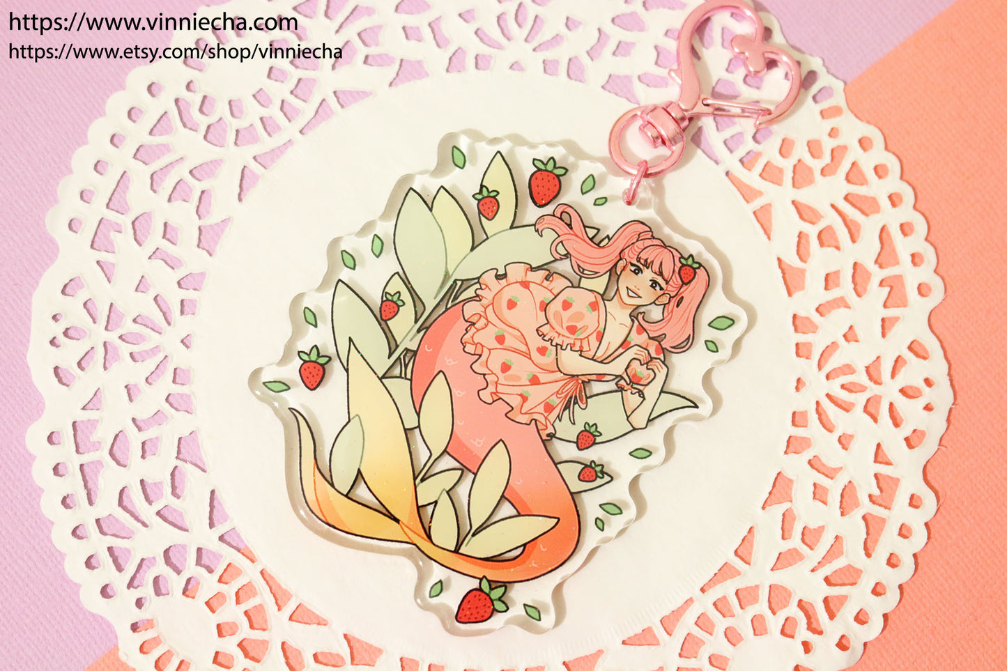 Fruit Mermaids | Glitter Epoxy Charms