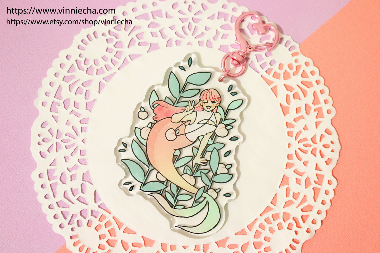 Fruit Mermaids | Glitter Epoxy Charms