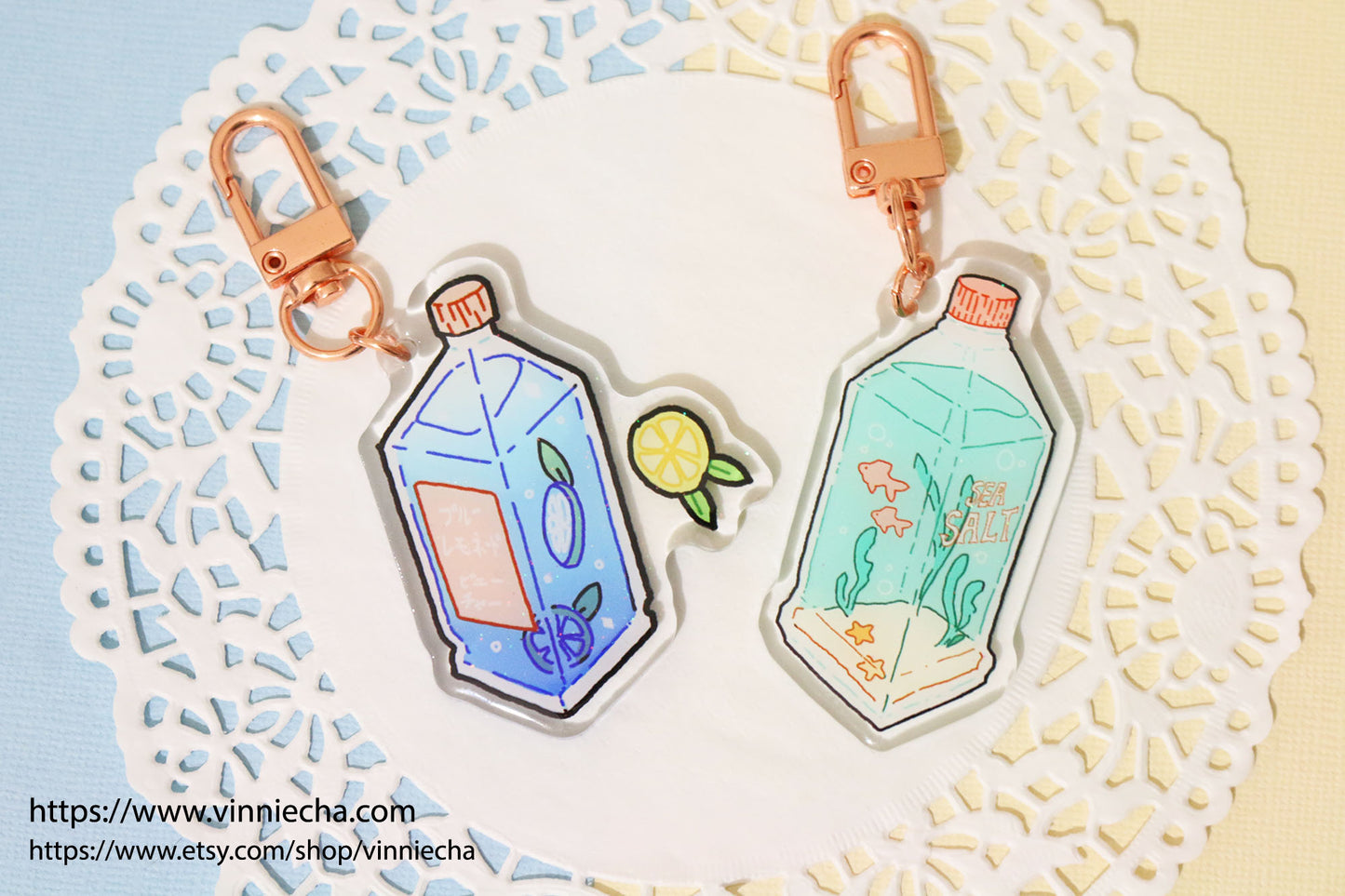 Aesthetic Drinks Epoxy Charms