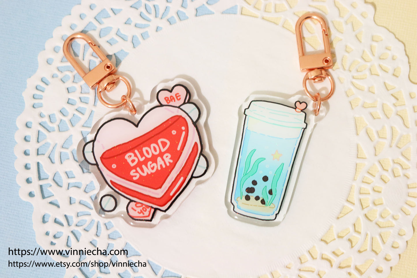 Aesthetic Drinks Epoxy Charms