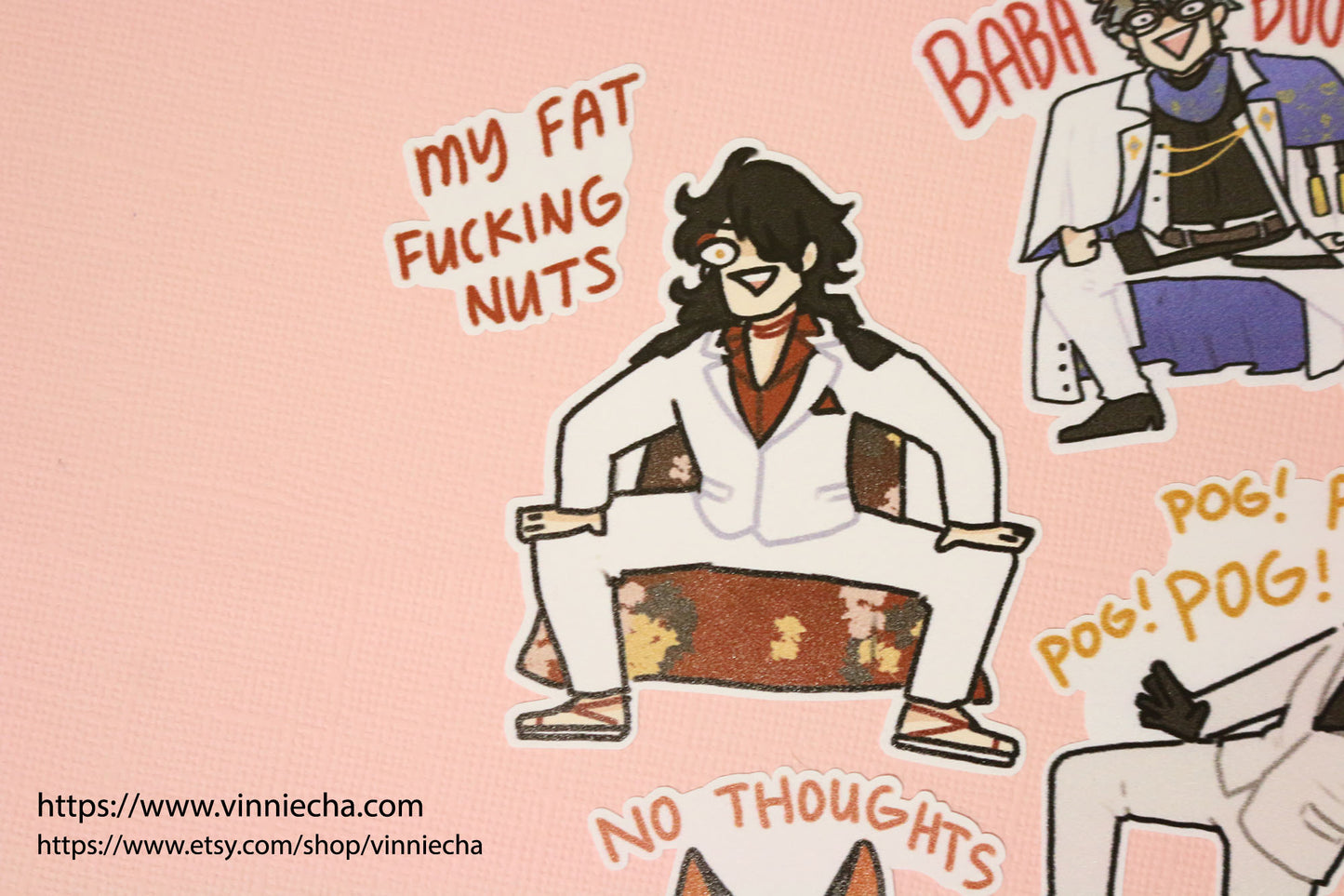 NIJISANJI Luxiem Vinyl Stickers | Set A