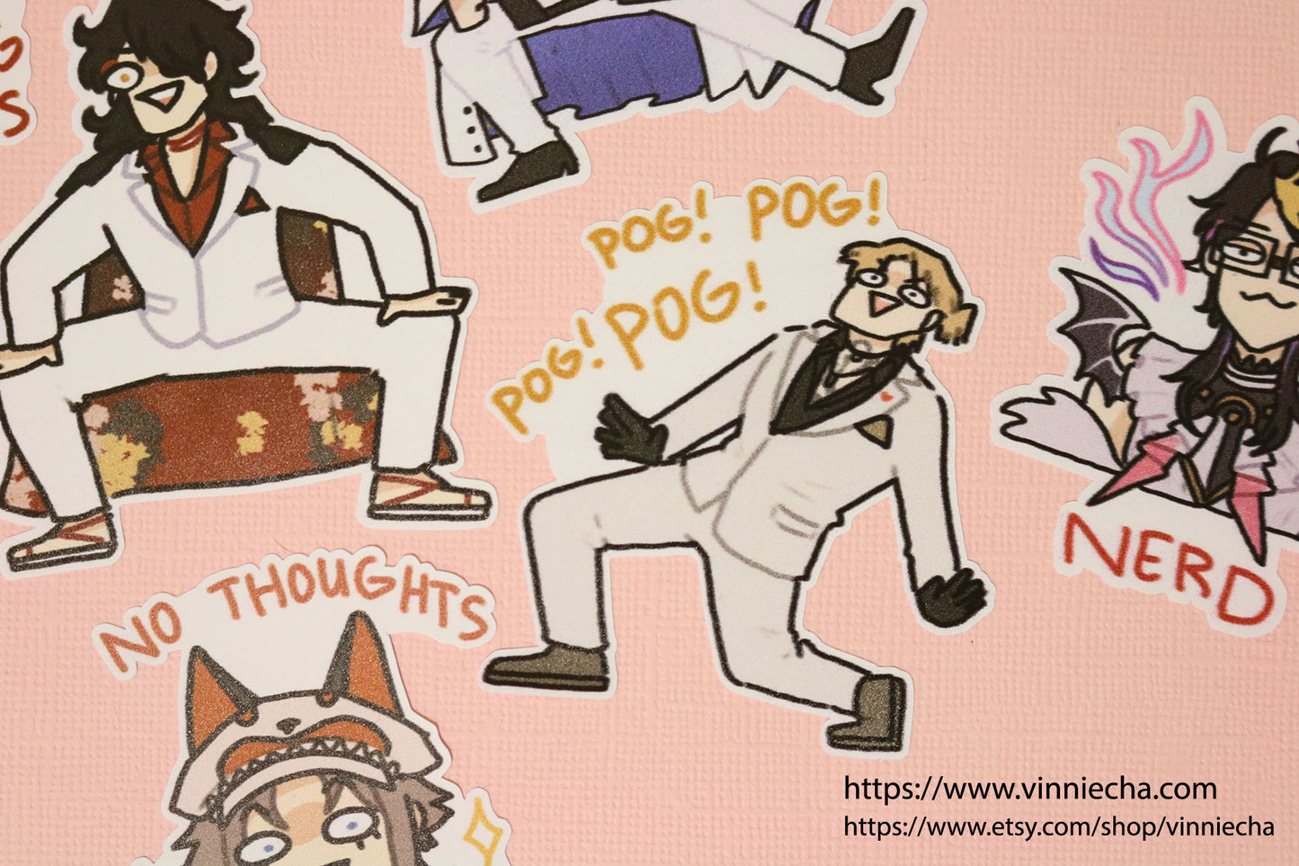 NIJISANJI Luxiem Vinyl Stickers | Set A