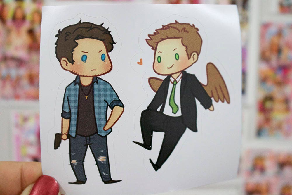 Reverse!Verse DeanCas Vinyl Sticker