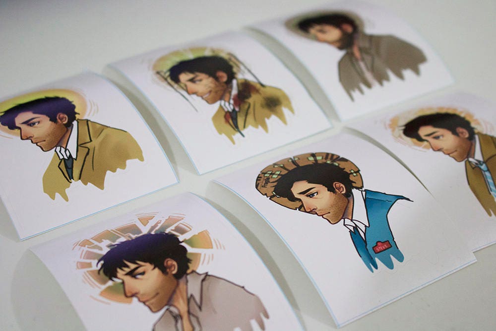Castiel's Halo Vinyl Stickers