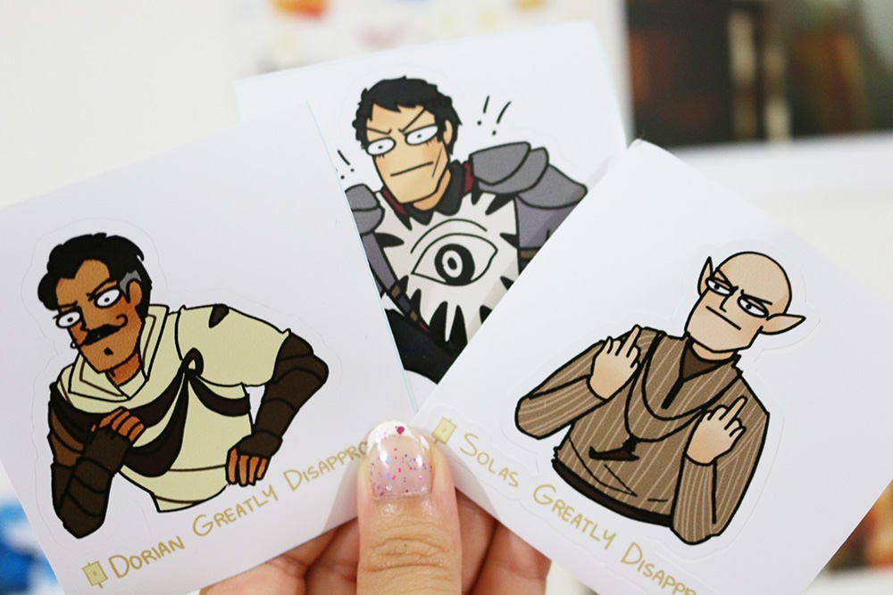 Dragon Age Inquisition Disapproval Vinyl Stickers