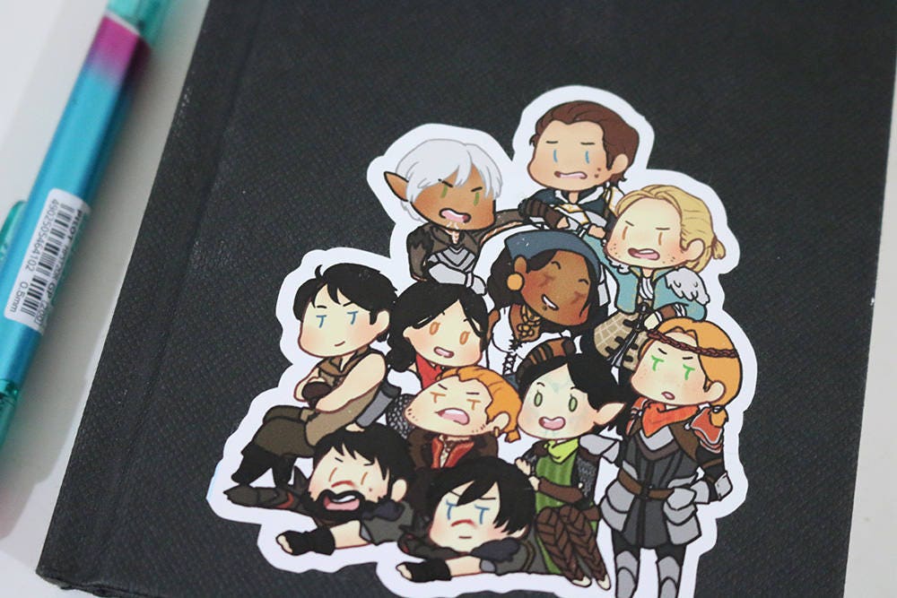 Dragon Age 2 - Merry Band of Misfits Vinyl Sticker