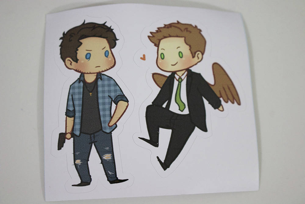 Reverse!Verse DeanCas Vinyl Sticker