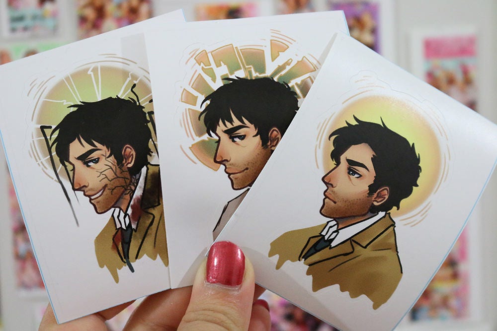 Castiel's Halo Vinyl Stickers