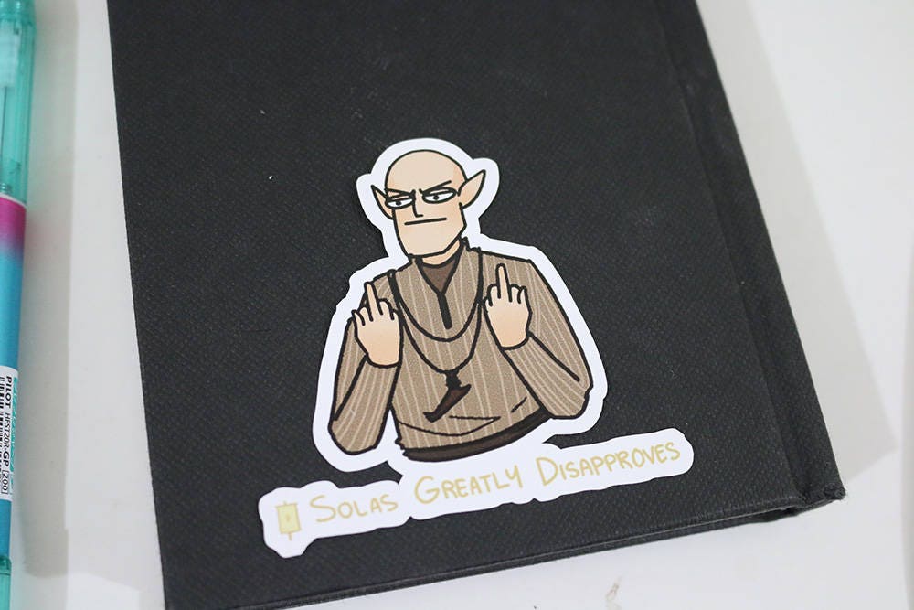 Dragon Age Inquisition Disapproval Vinyl Stickers