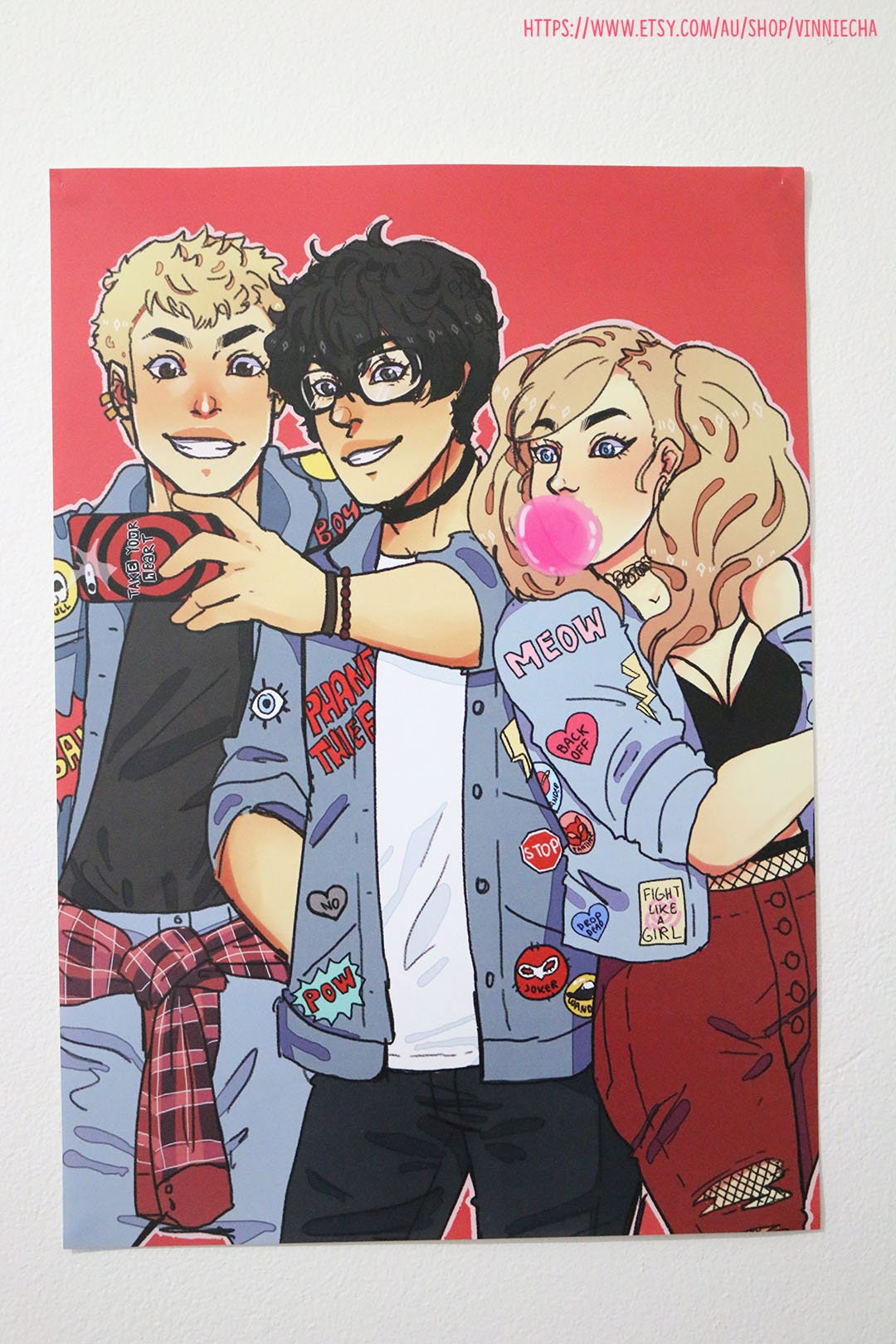 Persona 5 90s Fashion - A3 Print