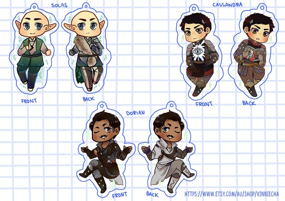 Dragon Age Inquisition Acrylic Charms