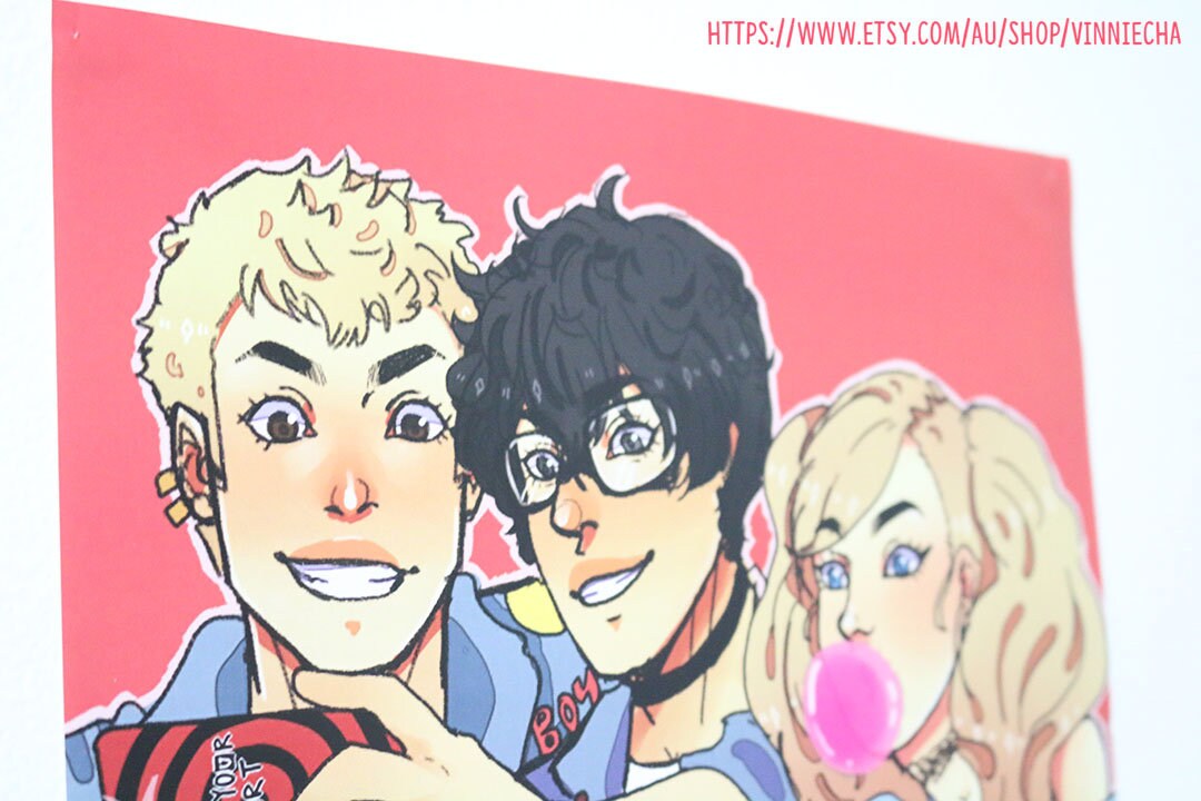 Persona 5 90s Fashion - A3 Print