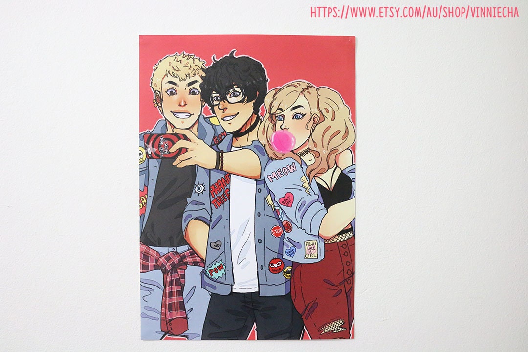Persona 5 90s Fashion - A3 Print