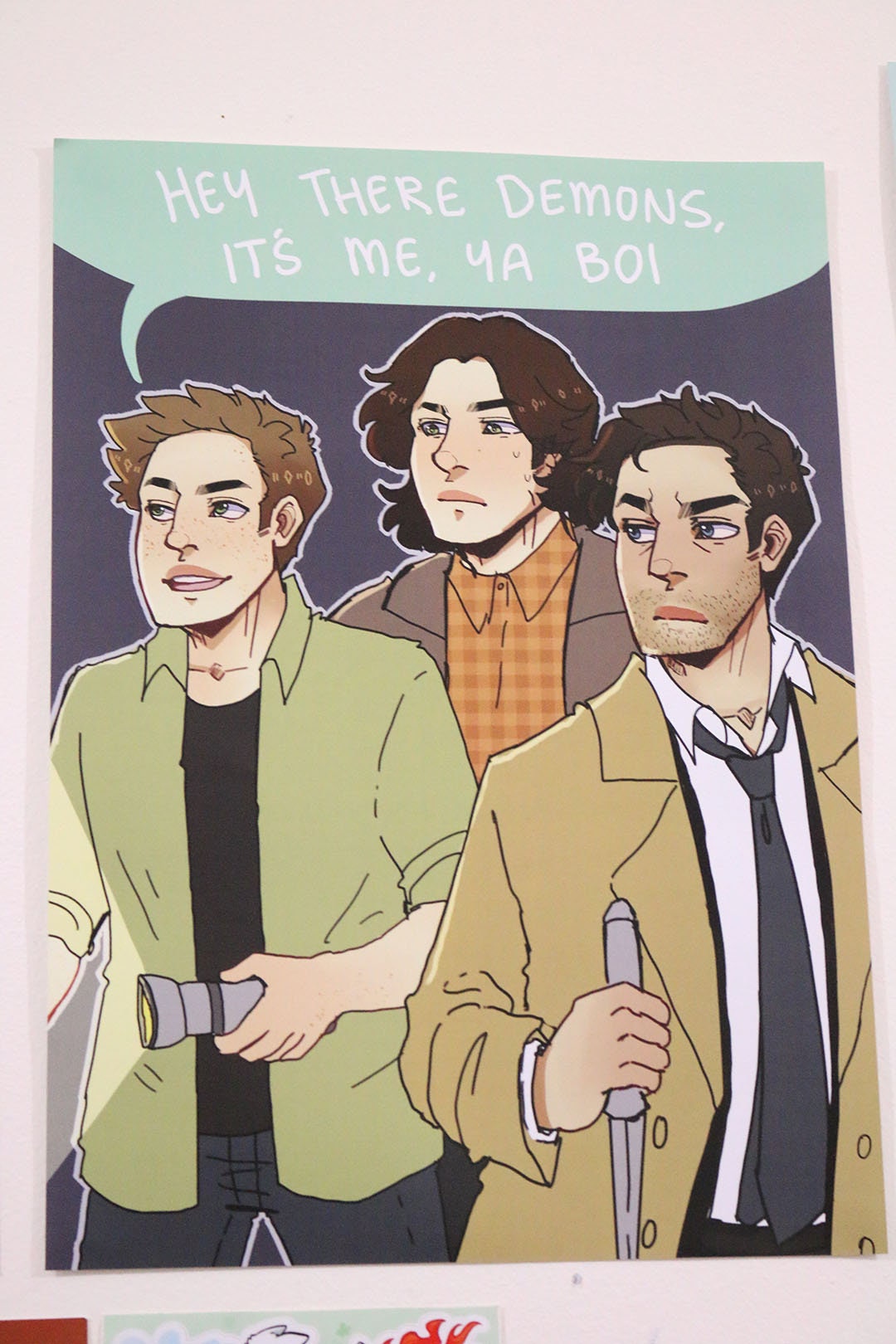 It's me, ya boi - Supernatural A3 Print