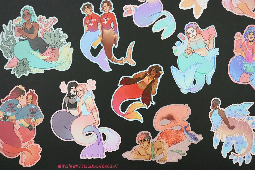 Mermaid Vinyl Stickers