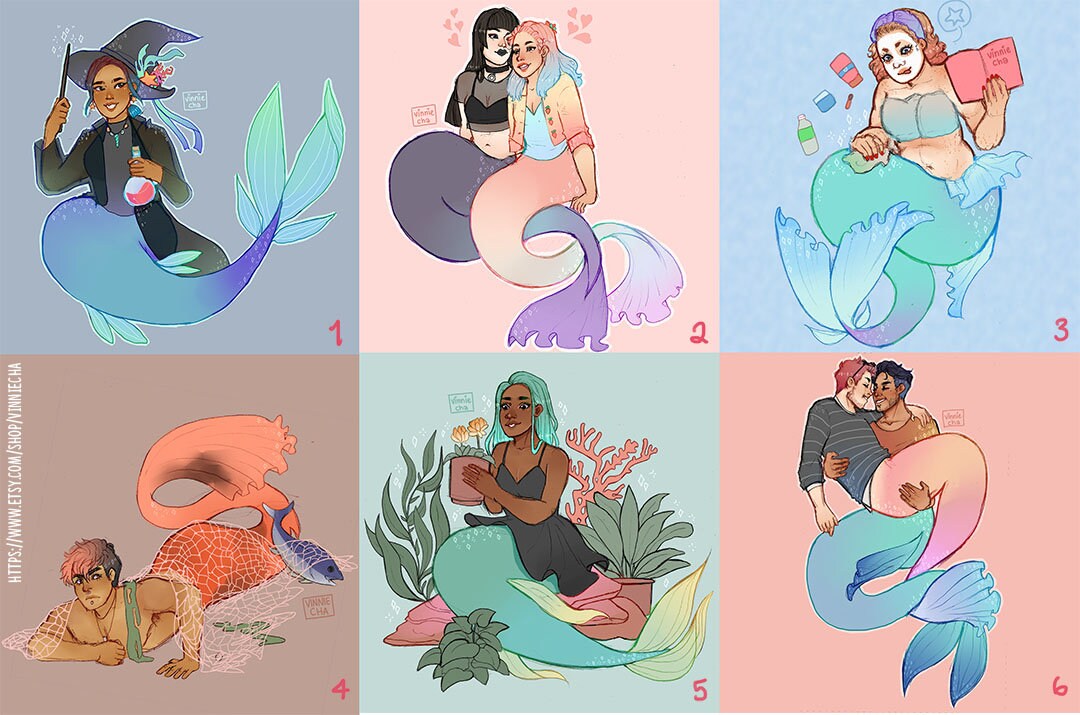 Mermaid Vinyl Stickers