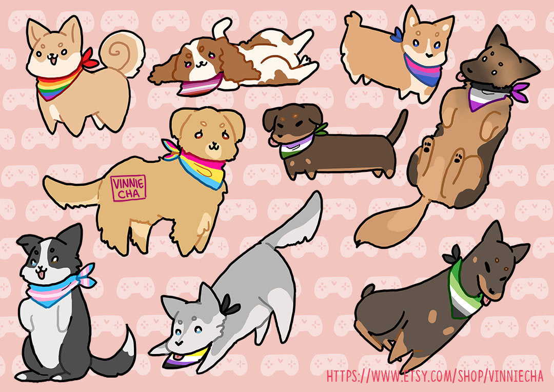 Pride Pups Stickers