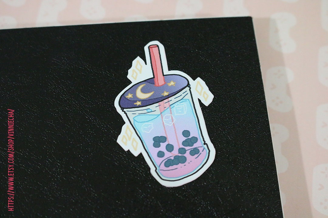 Bubble Tea Vinyl A6 Sticker Sheet