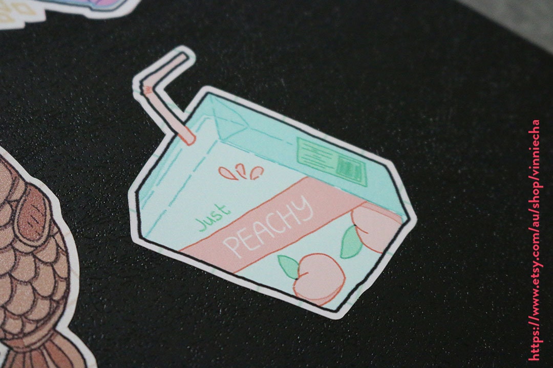 Just Peachy A6 Sticker Sheet