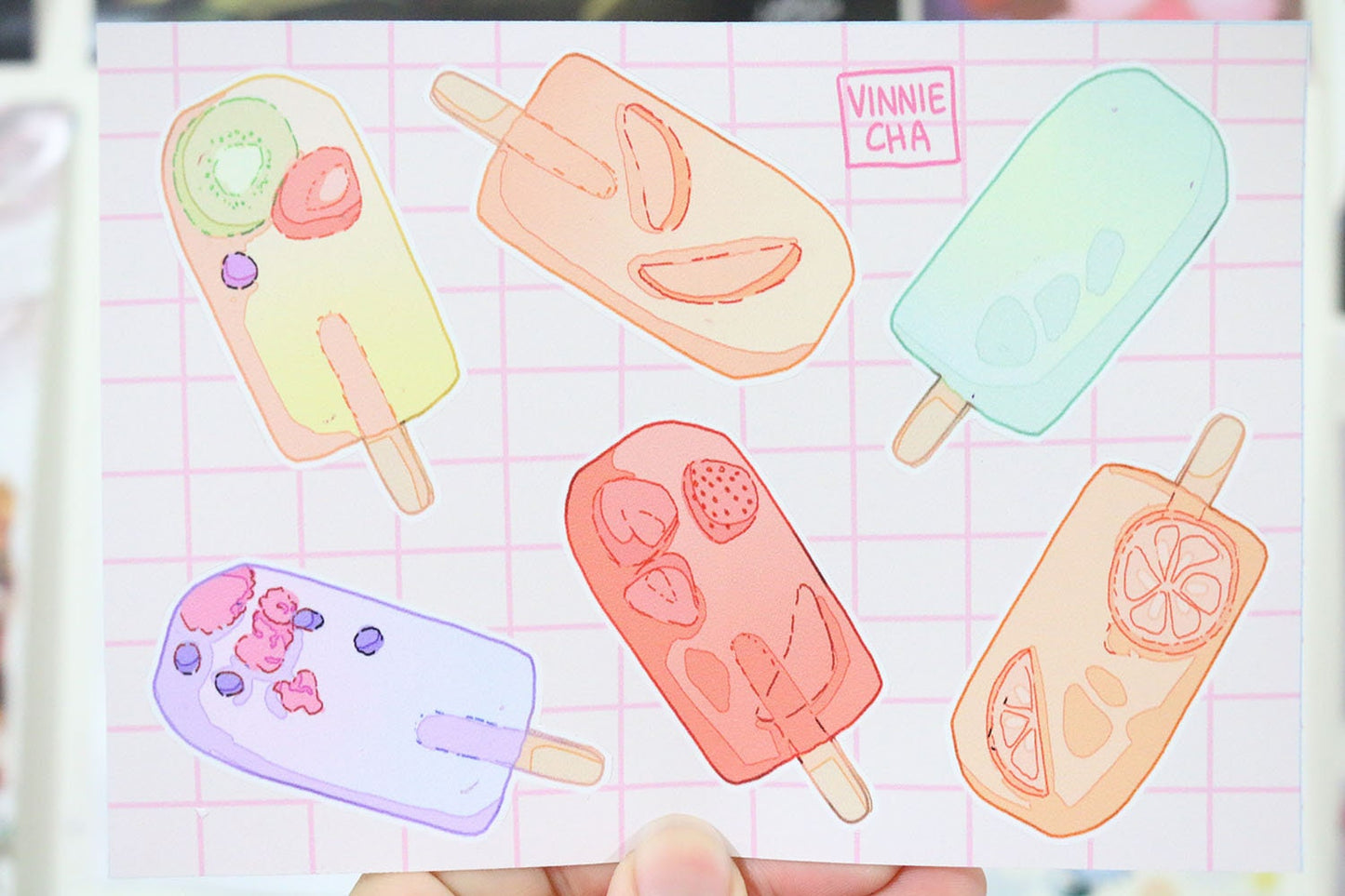 Popsicle A6 Sticker Sheet