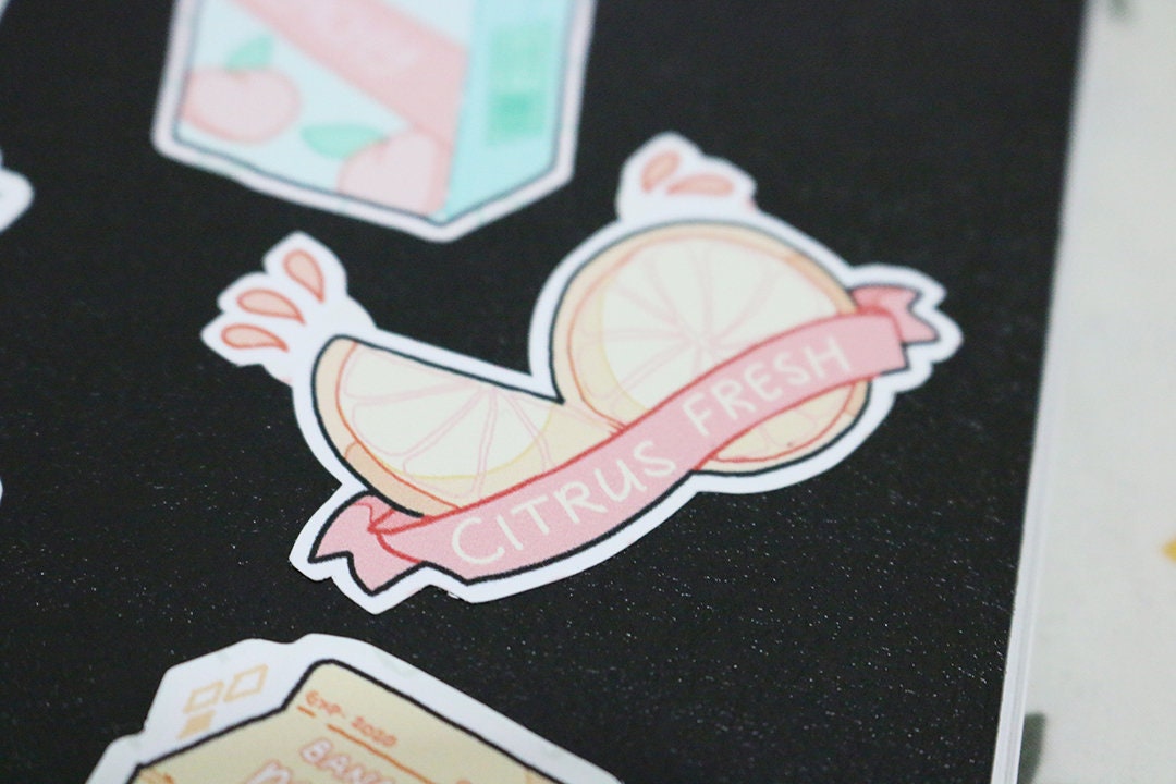 Citrus Fresh A6 Sticker Sheet