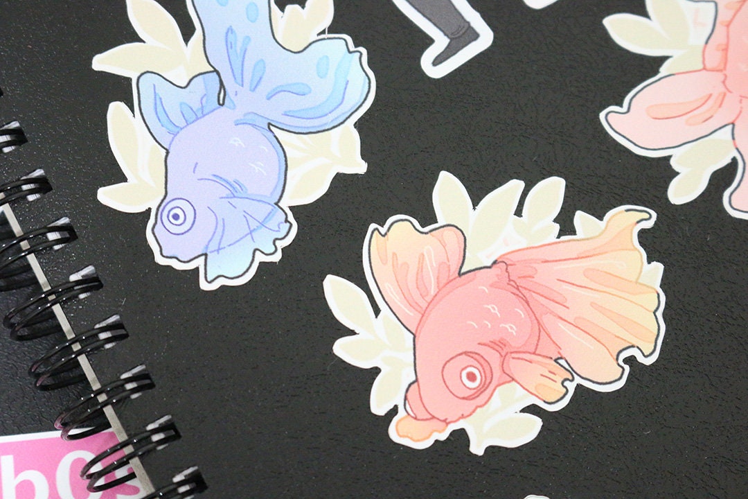 Goldfish A6 Sticker Sheet