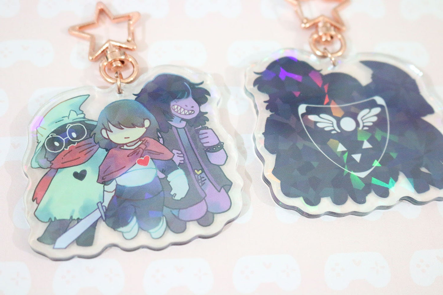 Deltarune -  The Fun Gang Holographic Charm