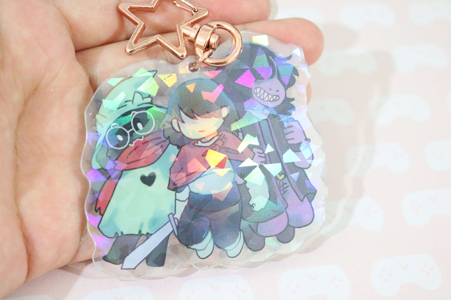 Deltarune - The Fun Gang Holographic Charm