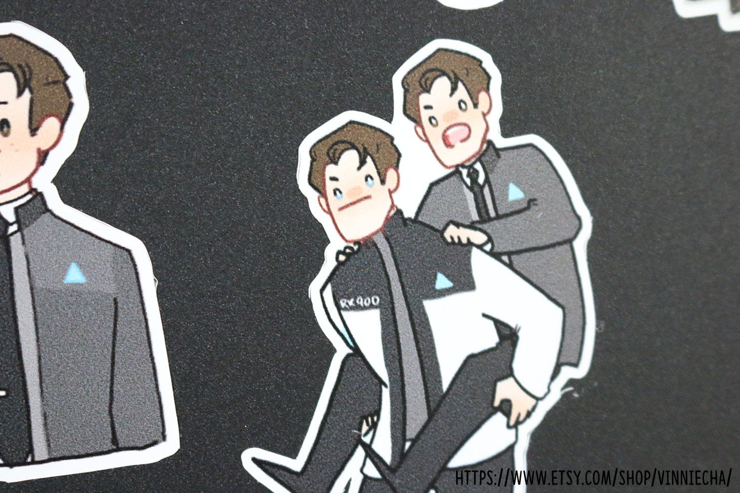 Connor & RK900 Vinyl Stickers
