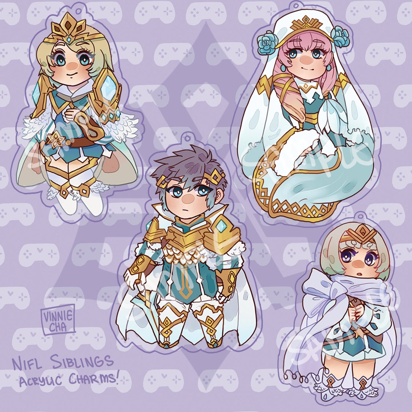 Nifl Kingdom Siblings Acrylic Charms