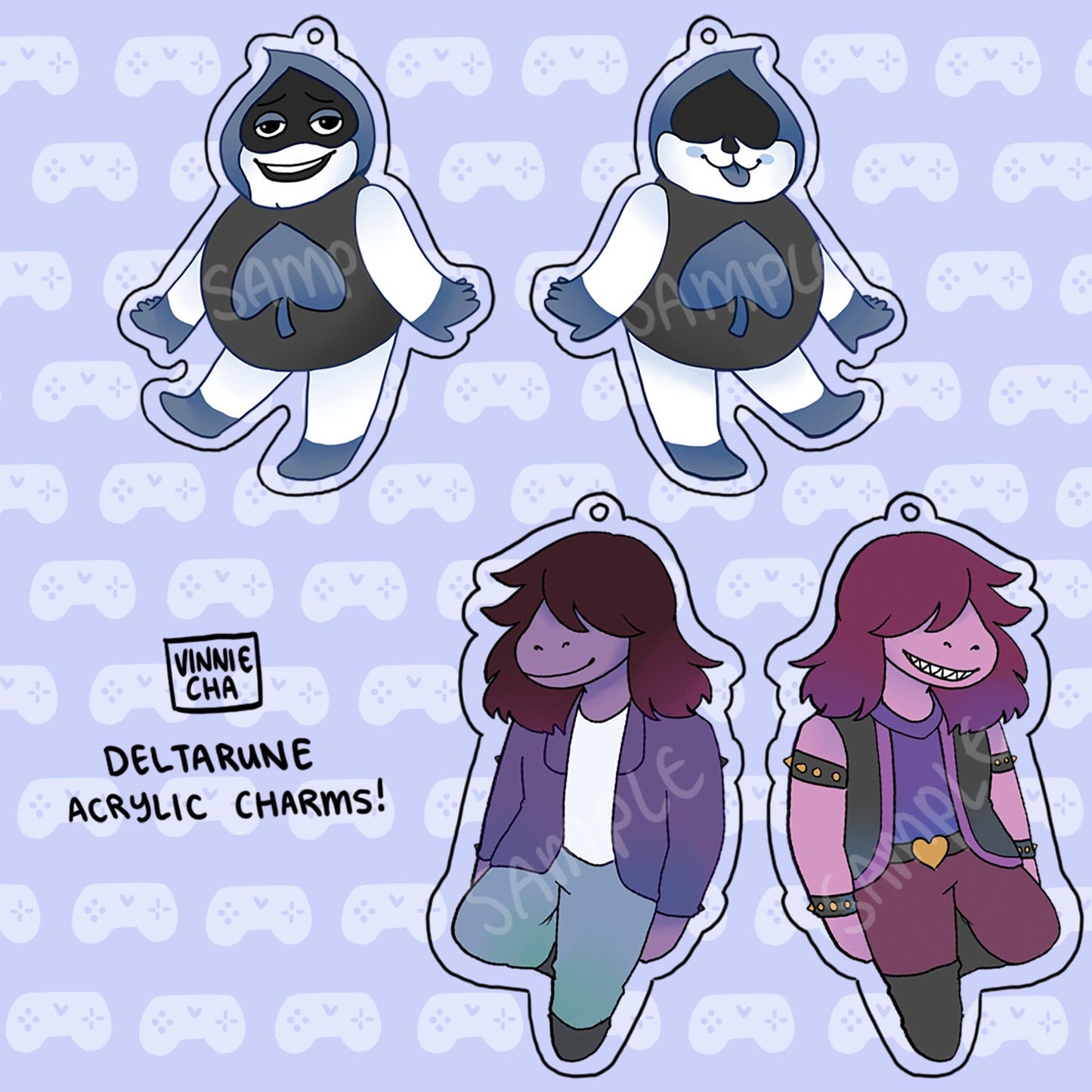 Deltarune Acrylic Charms